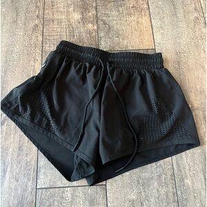 Lululemon shorts with liner, size 2, black